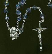 Aurora Borealis Sapphire Rosary