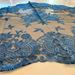 Ave Maria Blue/Black Lace Chapel Veil from Spain - 126476