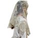 Ave Maria Gold/White Lace Chapel Veil from Spain - 126478