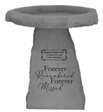 Forever Remembered Personalized Birdbath *SPECIAL ORDER NO RETURN* 