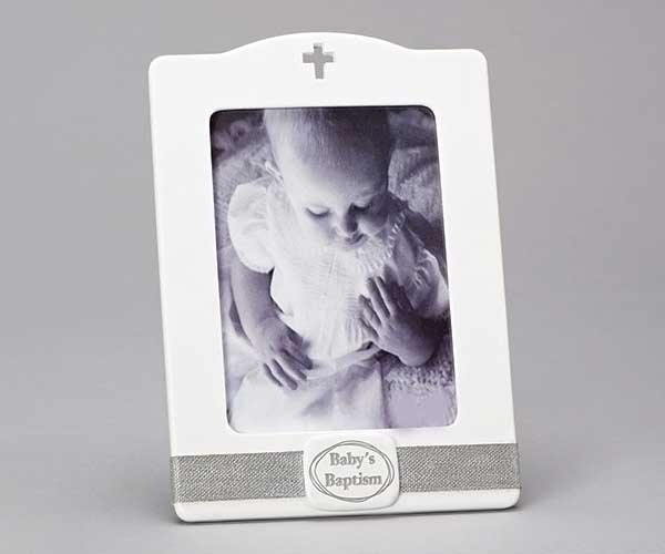 Baby's Baptism Frame, Holds 5x7 Photo