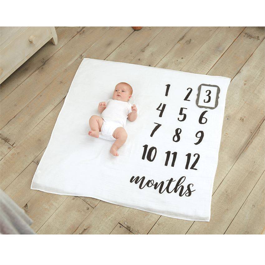 Baby's Monthly Milestone Photo Blanket