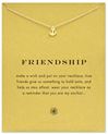 Friendship Anchor Necklace, Gold Dipped 