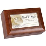 Baptism Certificate Small Wood Music Box