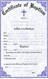 Baptism Certificate