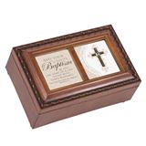 Baptism Small Wood Music Box