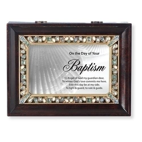 Baptism Wood Music Box