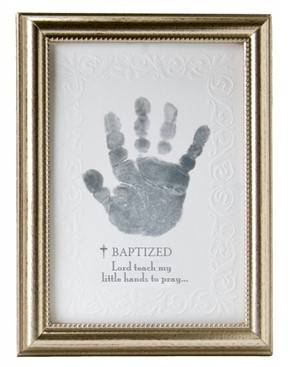 Baptized Handprint Frame