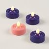 Battery Operated Tea Light Advent Candles, Set 4 