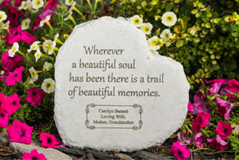 Beautiful Soul Personalized Memorial Garden Stone