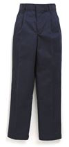 Girls 'Becky Thatcher' Elastic Back Pleated Pants Navy *WHILE SUPPLIES LAST*