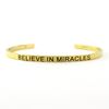 Believe in Miracles Blessing Band, Gold