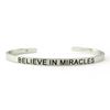 Believe in Miracles Blessing Band, Silver