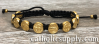Black and Gold St. Benedict Blessing Bracelet with Story Card