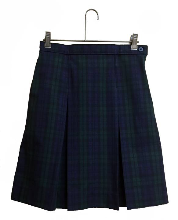 Blackwatch Poly/Cotton Box Pleat Uniform Skirt