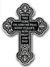 Bless This Home Pewter Wall Cross