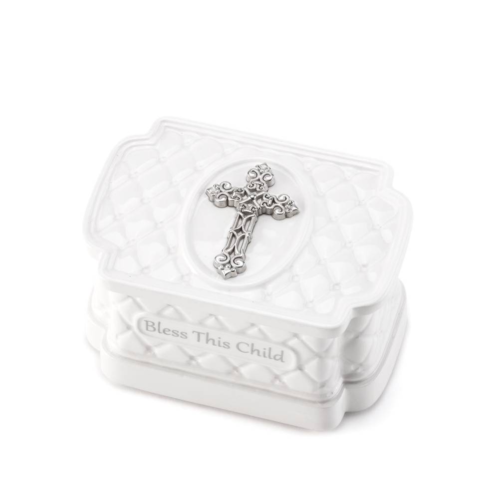 Bless this Child Keepsake Box with Rosary