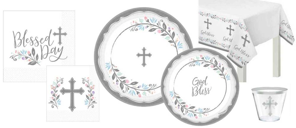 Blessed Day Paper Plates, Napkins, & More