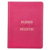 Blessed Is She Who Believes Faux Leather Journal