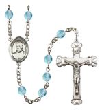 Blessed Miguel Pro Patron Saint Rosary, Scalloped Crucifix