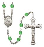 Blessed Trinity Patron Saint Rosary, Scalloped Crucifix