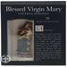 Blessed Virgin Mary 4" Statue with Prayer Card Set