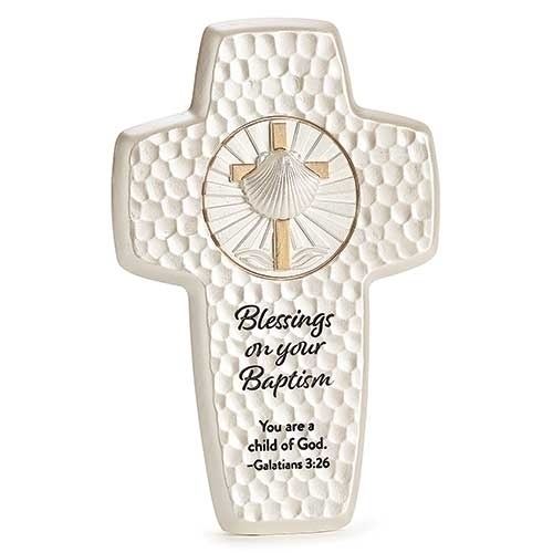 Blessings on Your Baptism Wall Cross