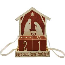 Block Advent Calendar - Days Until Jesus Birthday 