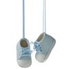 Blue Baby Booties Ornament Set