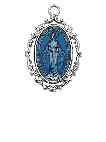 Miraculous Medal on 24 Chain