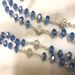 Blue Sapphire Crystal Rosary from Italy