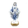 Blue and White Hand Painted Our Lady of Grace Statue