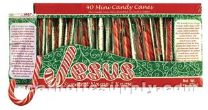 Box/40 Mini Candy Canes with Storycards
