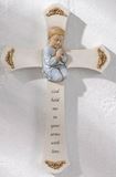 Boy Praying Wall Cross