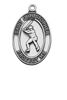Boys Pewter Baseball Medal On A 24" Stainless Chain