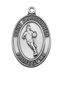 Boys Pewter Basketball Medal On A 24" Stainless Chain