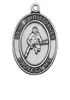 Boys Pewter Lacrosse Medal On A 24" Stainless Chain