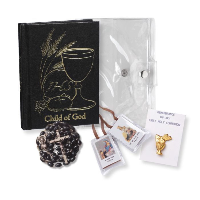 Communion Set in a Clear Pouch for Boys