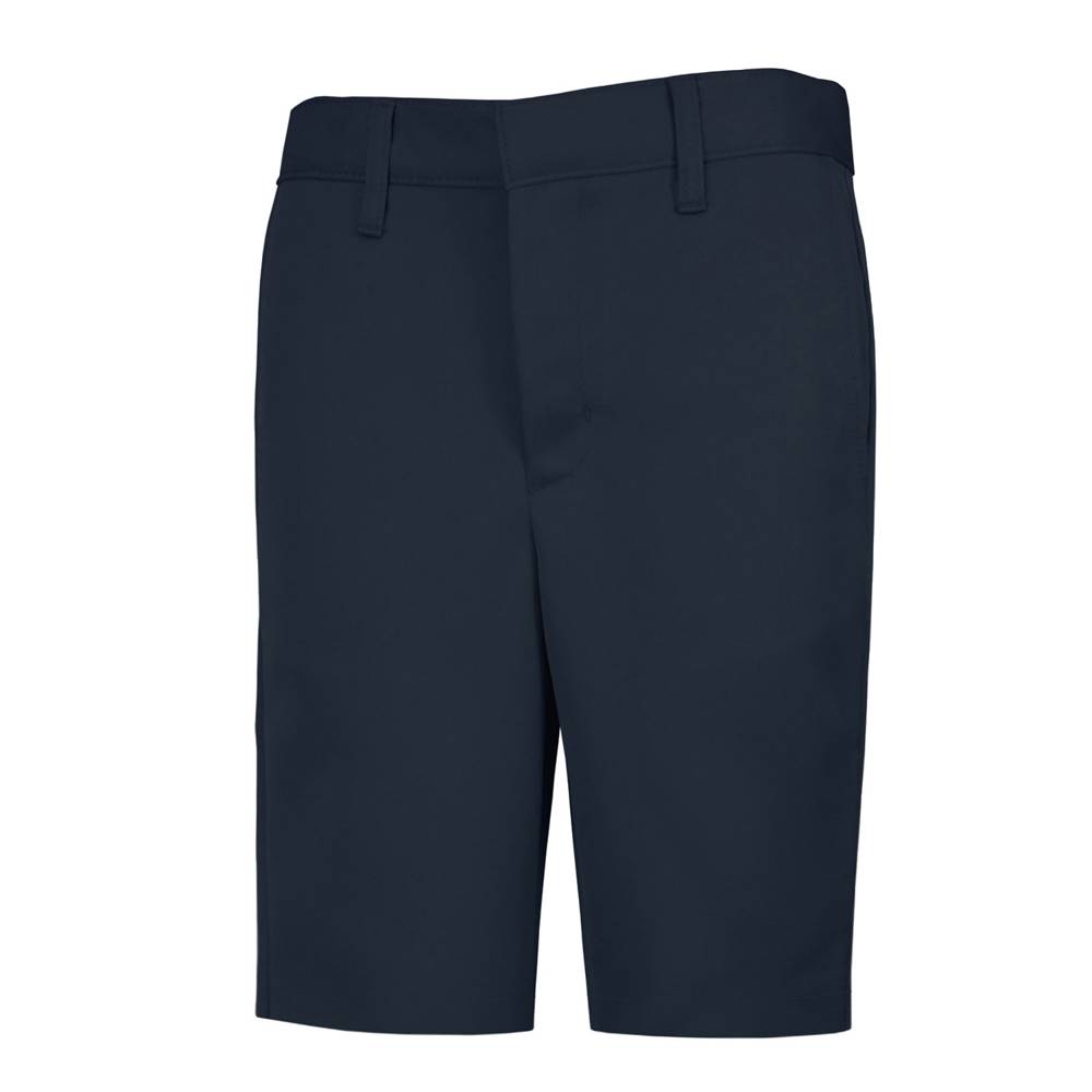 Men's inseam,Work and School Uniform Shorts Flat front Navy 9 in Boys Shorts 