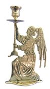 Brass Angel 9.75" Candleholder (can face either direction)