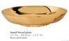 Brass Gold Plate Small Bread Plate 10" diam, 800 host capacity, 1.75" tall