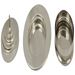 Bread Plate Set (Base, Plate, And Lid) Solid Chrome Polished Finish