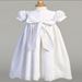 Brooke Embroidered Cotton Eyelet Christening Gown and Bonnet Set - PT14641