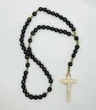 Brown Wood Rosary from Italy