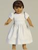 Brynn Smocked Cotton First Communion 18" Doll Dress