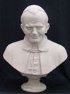 14" Pope John Paul II Alabaster Bust from Italy