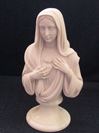 9" Weeping Madonna Alabaster Bust from Italy