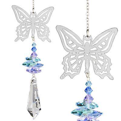Butterfly and Crystal Suncatcher