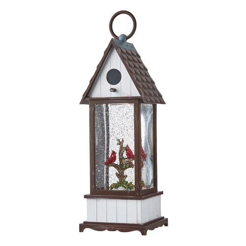 Cardinal Lighted Birdhouse 11.75" Lantern