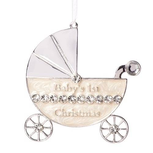 baby carriage ornament